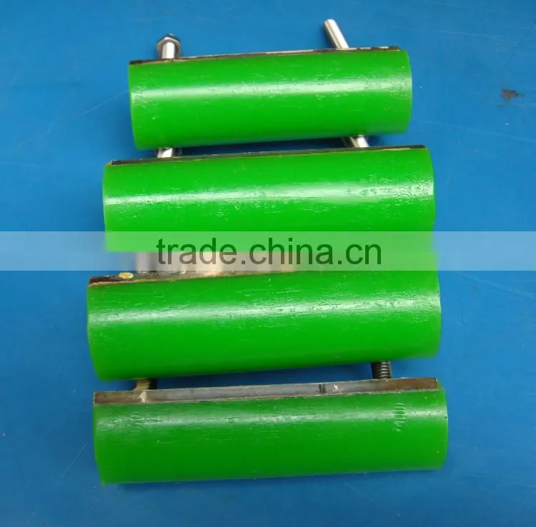 Factory wholesale machined Polyurethane 80-85A PU machined coat rubber plastic teflon coated conveyor rollers