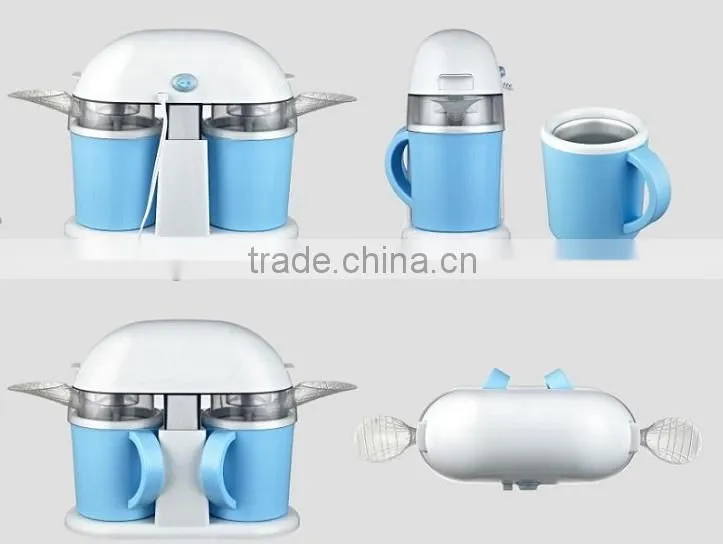 0.5L Double Bowl Ice Cream Maker For Home Use