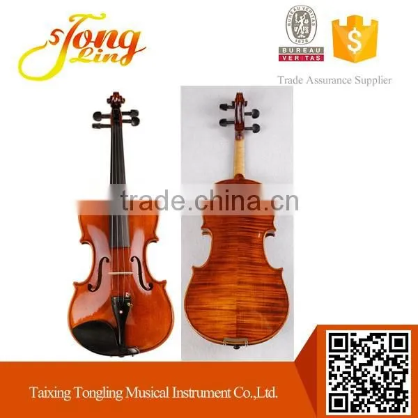middle-rang violin and deep flamed color violin red colored violins TL004-3