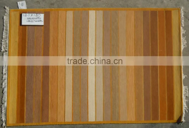 Animal pattern woollen carpet
