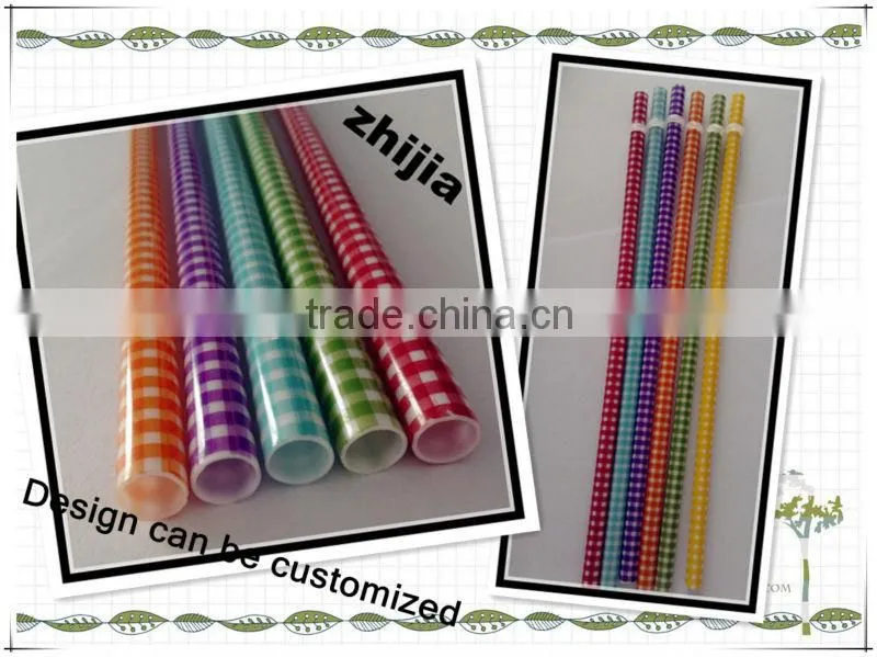 Low price hard plastic printing straw for party