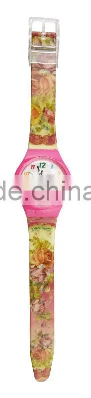The neon color with rubber band hot sales caswstch series watch