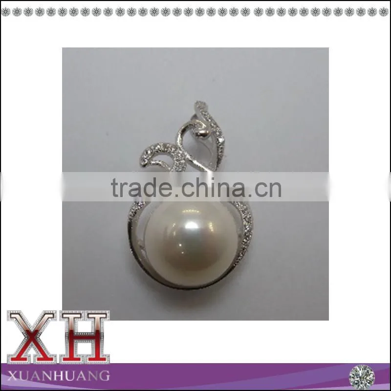 Hot sale 925 sterling silver simple style pearl pendant