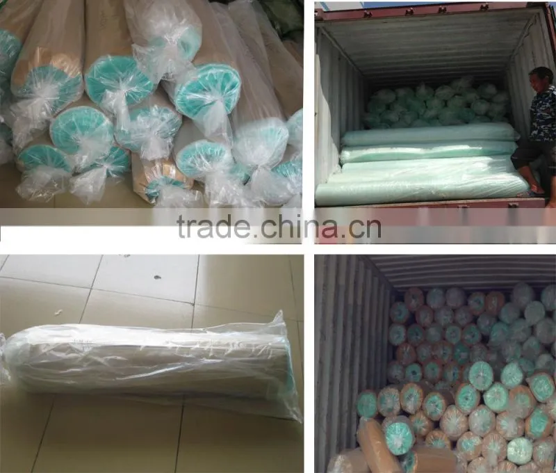 fiberglass paint arrestor filter media with custom size