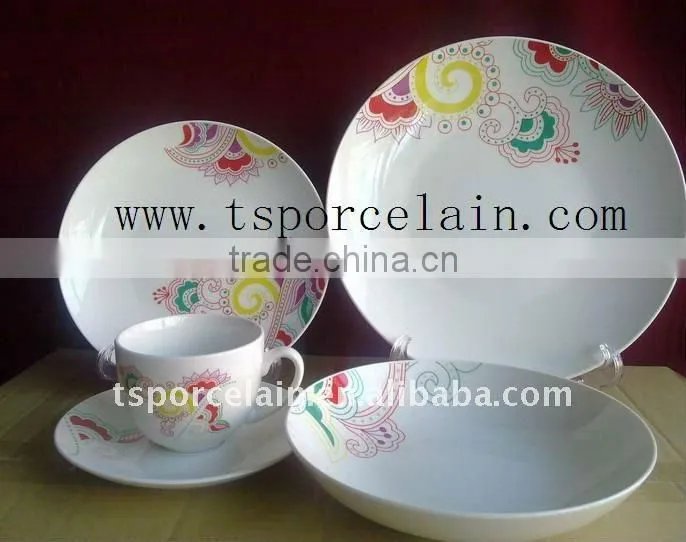 20pcs decal bone China dinner set