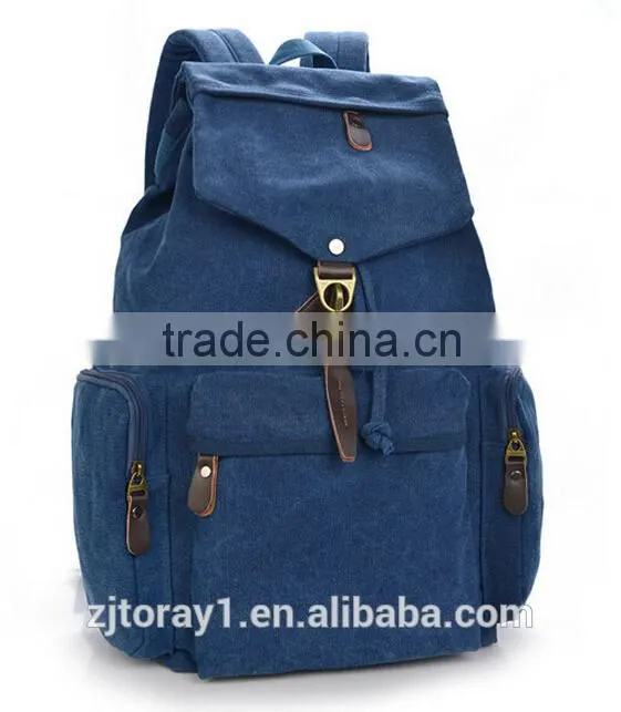 Promotional Fshion Canvas Backpack Bag Wholesale For Teenage Girls