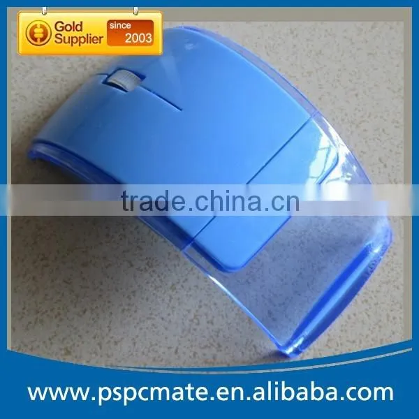 Computer 2.4G Wireless Folding Arc Crystal Gift Mouse