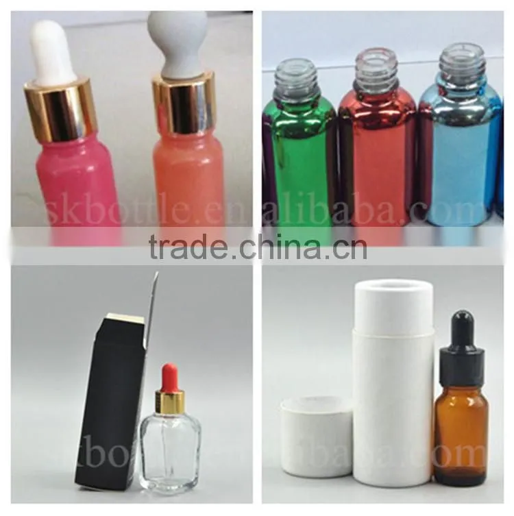 amber glass bottle with tube 20ml glass e liquid bottle and glass sharp dripper childproof cap