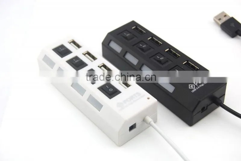 Portable 4 Ports USB 2.0 USB HUB 3.0 For Card Reader/USB Mouse/Keyboard/U Disk