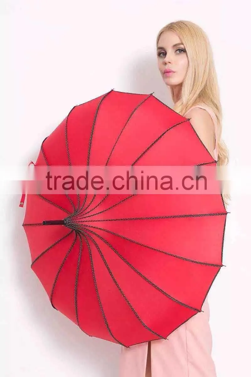 2015 women's Japan air blunt pagoda parasol umbrella for sale