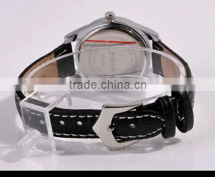 Luxury Automatic Leather Strap Women Wrist Watch Gift