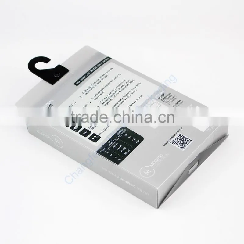 Frosted PP Underwear Box Packaging