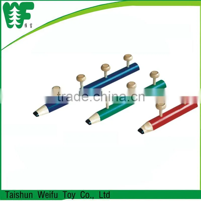 Pencil wooden wall clothes mounted hanger