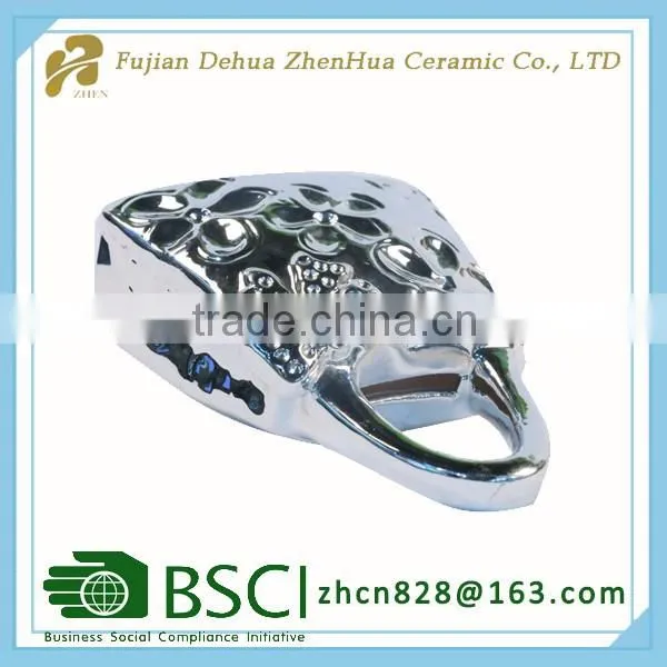 fashionable handbags shape ceramic money box for gift