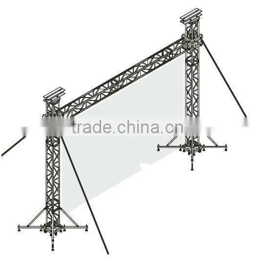 protable goal post support truss