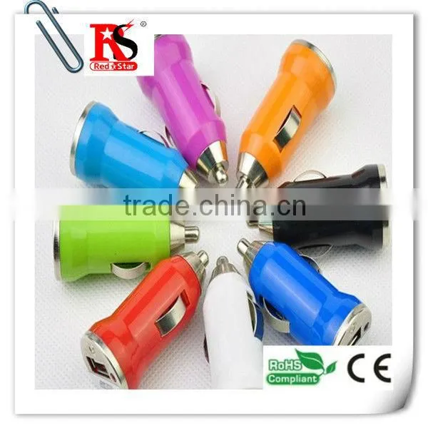 Hot Worldwide Mini Universal Dual USB Port Car Charger For Iphone4/5/PDA
