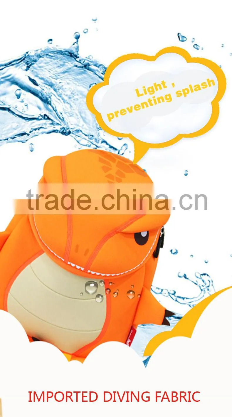 2016 New Arrival Waterproof Cute Cartoon Animal Shaped kid school bag