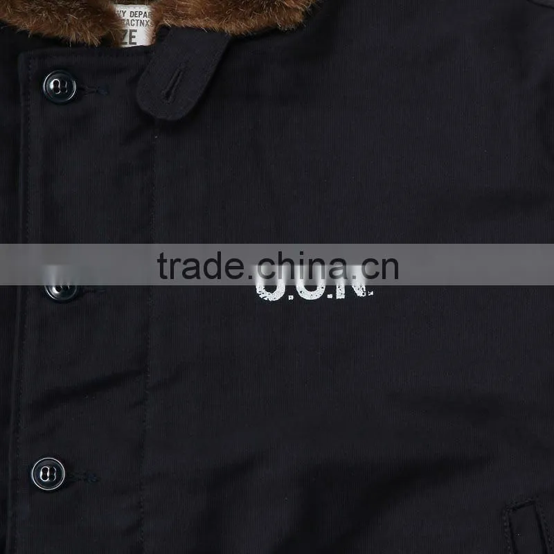 Navy Deck Jacket , TAN Color Military clothing fashion jacket