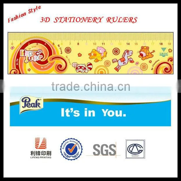 Guangzhou lifeng New 3d plastic lenticular rulers