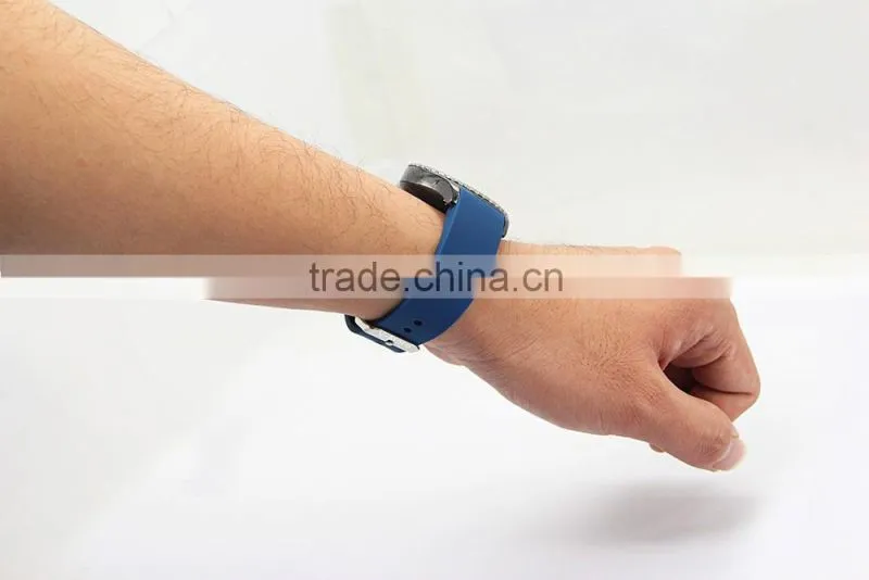 Blue Smart Watch Bracelet Silicon watch Band /Leather Strap Wristband For SAMSUNG GEAR S R750