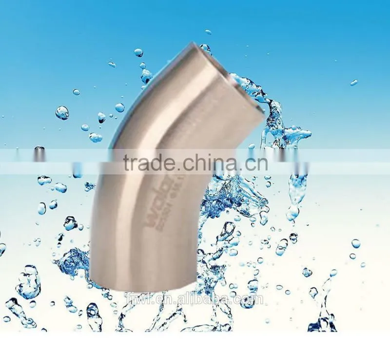 Sanitary pipe fittings stainless steel welded elbow
