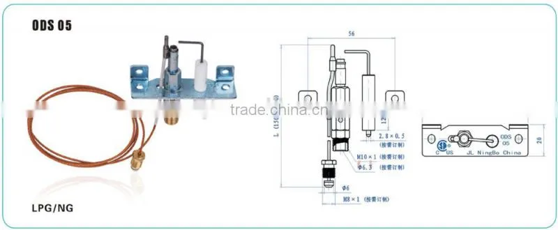 Ignition flame sensor electrode/Boiler flame sensor