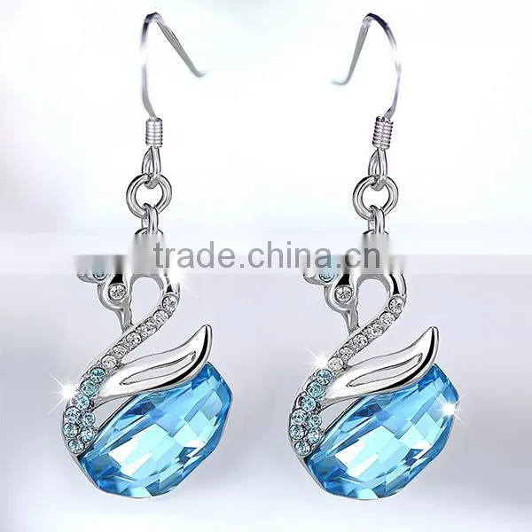 2014 wholesale CZ crystal women fashion earring