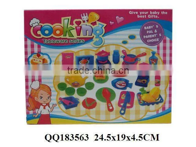 Cooking play set, plastic kitchen set toy, funny toy for kid