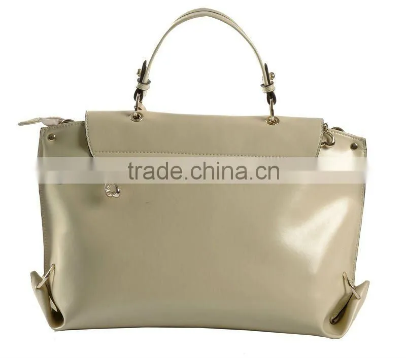 2012 Spring&Summer Lady Small Glossy Genuine Leather Handbag! Hot selling!