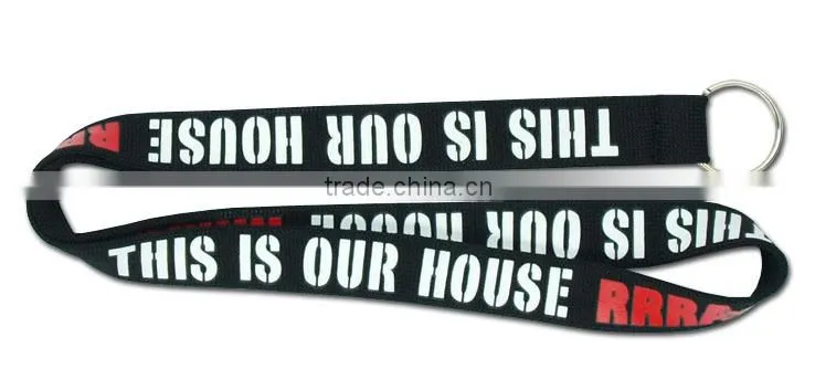 Custom printing tube lanyards for keys