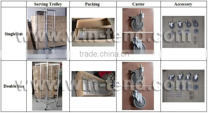 12-Tier Cafeteria Tray Clearing Trolley