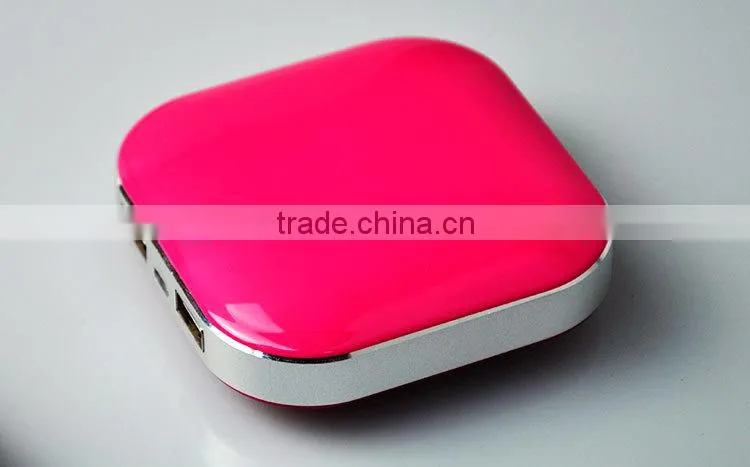 HOT beautiful box shape power bank 4000mah