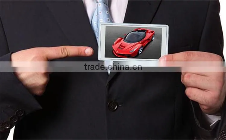 Multi-function Magnetic or hang out led video badge/ advertising name tag with Metal and plastic housing/3 inch name badge