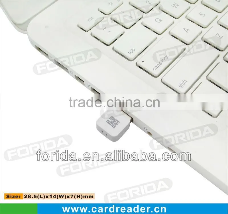 Mini USB 2.0 single TF card reader ,usb 2.0 card reader