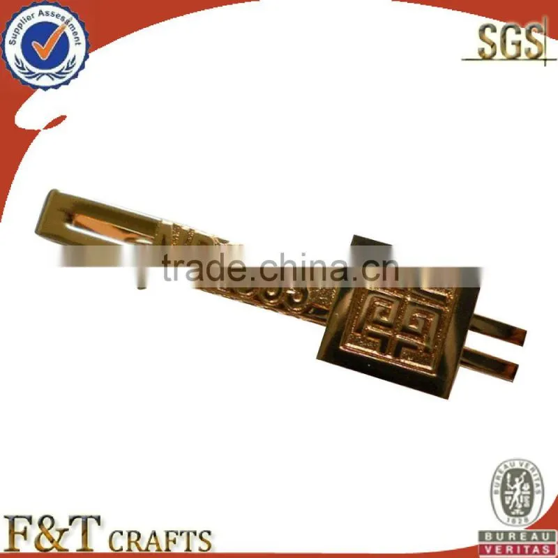 Souvenir high quality metal tie bar and cufflink set/wholesale tie bar