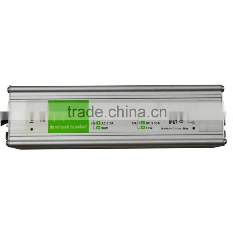 80w 24v waterproof led driver for led lighting