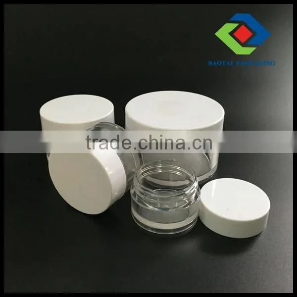 High clear cosmetic jar acrylic petg packing jar for cosmetic packaging