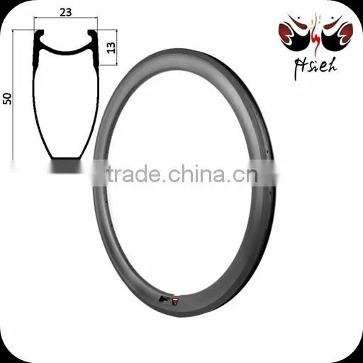 700C 50mm deep carbon rims china clincher tubeless, Aero carbon rims china 20.5mm / 23mm / 25mm width bicycle rims