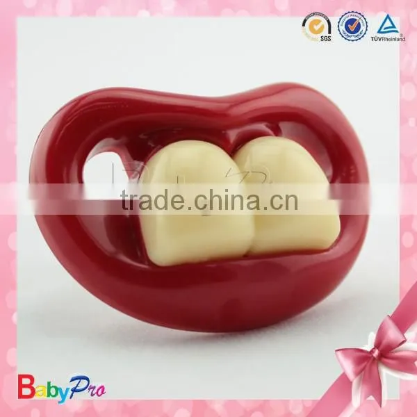 Babypro PN01-2 China Supplier Quality Products Lovely 100% Food Grade Silicone Funny Baby Pacifier For New Borns