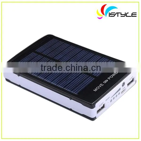 dual usb portable solar panel power bank power bank 16000mah