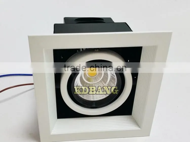 Recessed ceiling light 10w cob 4000k grille light led
