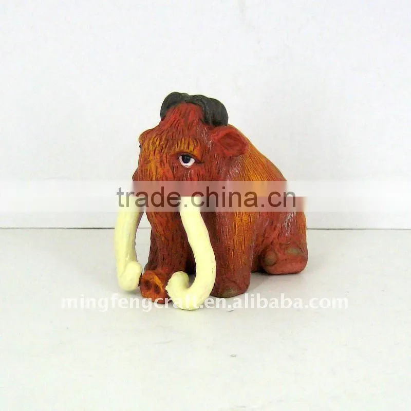 Polyresin Cartoon Elephant Figurines Decoration Craft