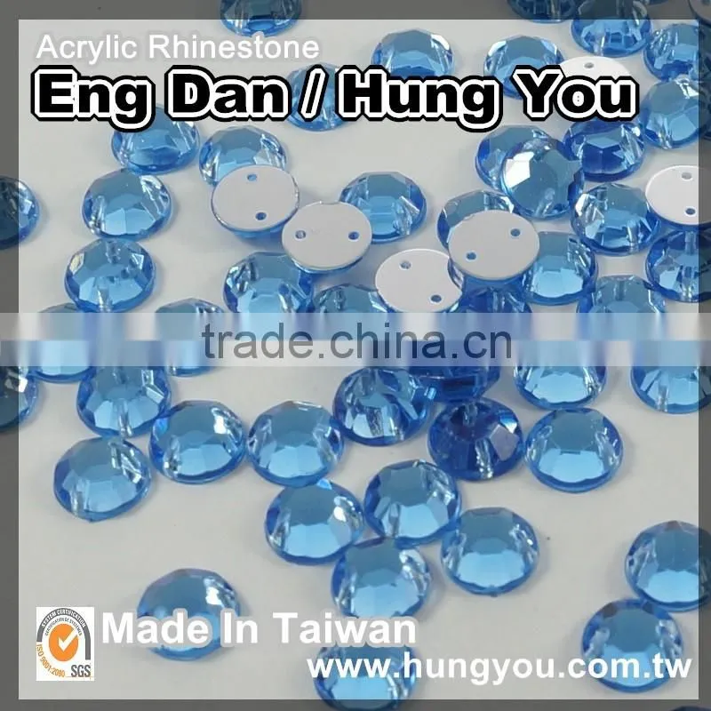 Lead-Free 2 holes Sew On Rhinestone for dress