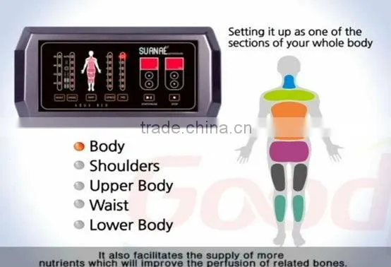 6 - step water pressure thermal massage bed for massage full body