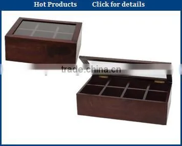 chinese wooden tea box with magnetic closure