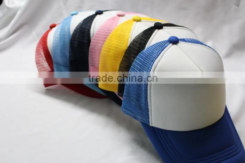 Sample free wholesale trucker caps no MOQ with different color matching