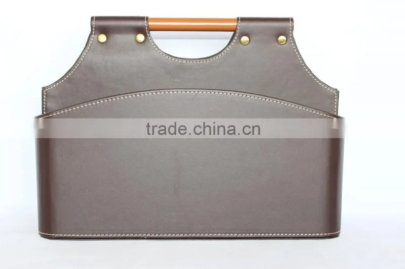 Faux Leather Storage Baskets for Sundries/ Decorative Cardboard storage basket