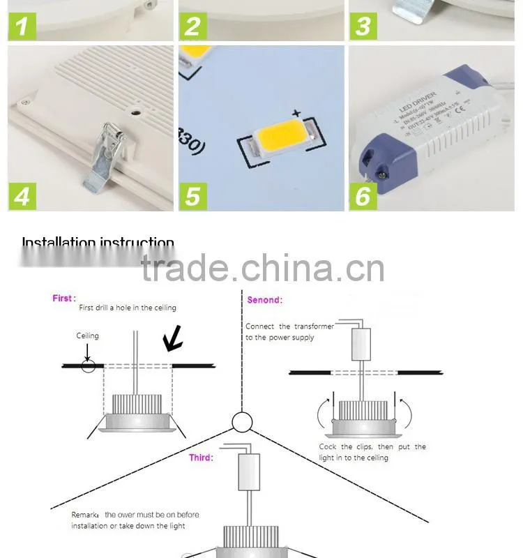 25w Round and square led down light