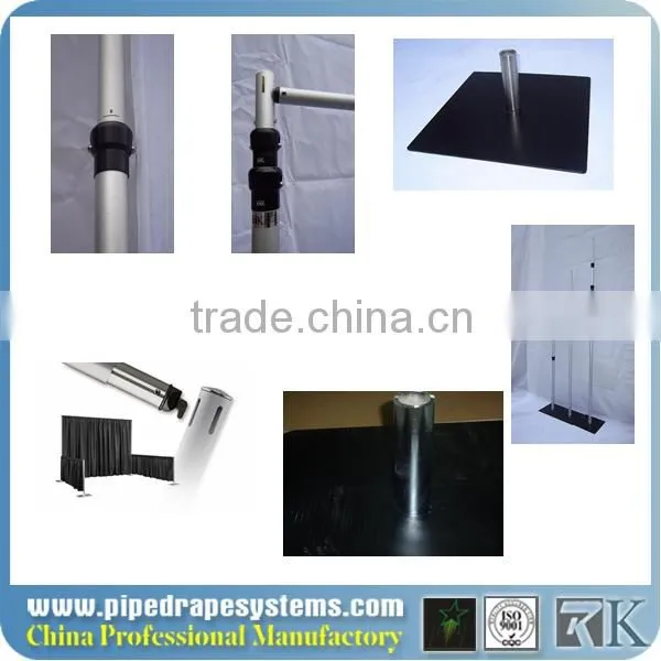 trade show pipe and drape round wedding decoration event candle stand