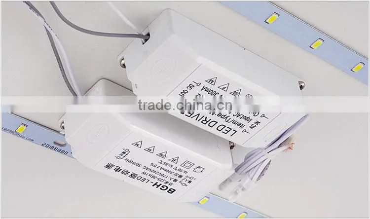 Wooden Modern LED Ceiling Lights 32W Living-room Suede Ceiling Lamps